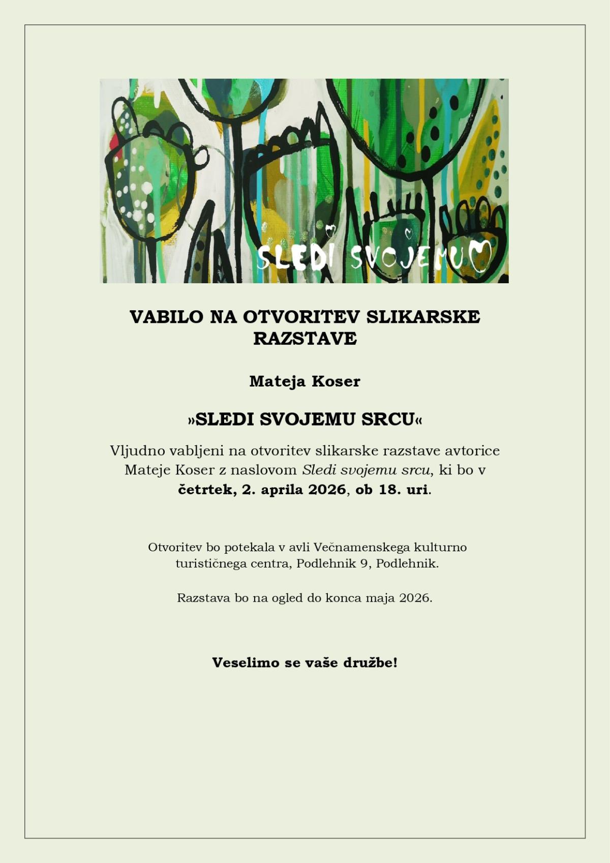 vabilo_razstava_Mateja Koser